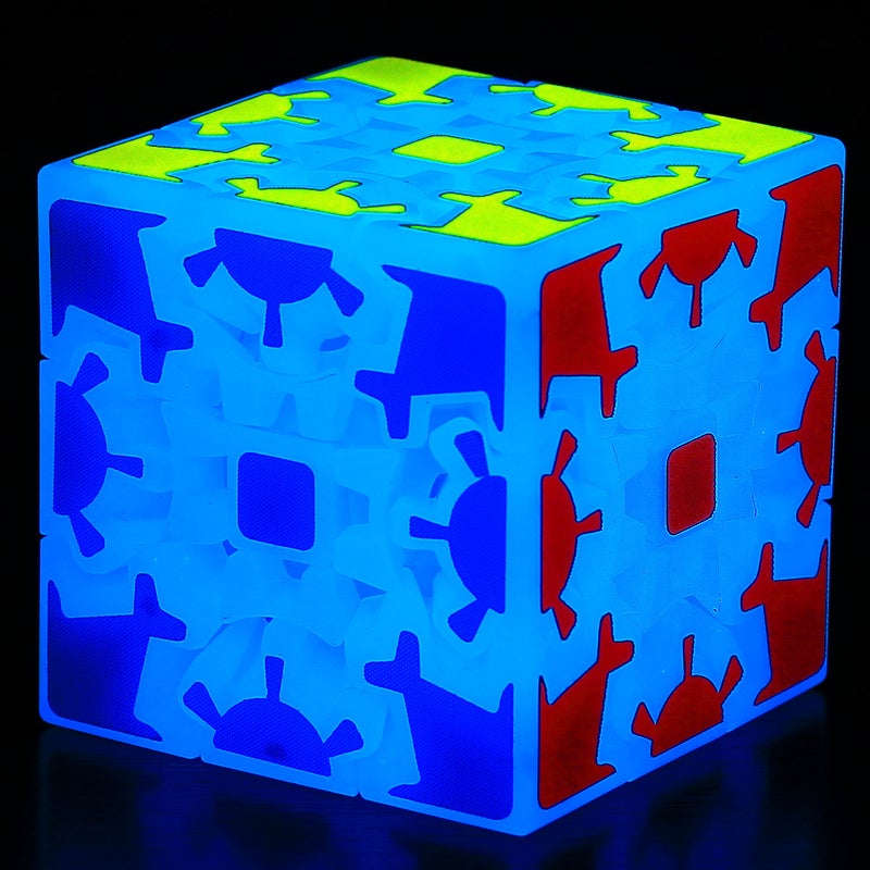 Qiyi Transparent Luminous Blue Pyramid Jelly Color Series Second And Third Order Children'S Decompression Toy Rubik'S Cube - Image 1